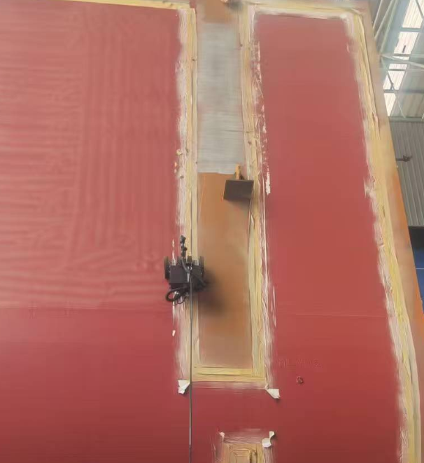 Innovative Wall-climbing Laser Cleaning Robot For Large Aerospace And Shipbuilding Industry factory