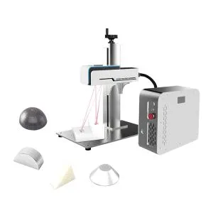 20W Mini Bärbar 3D Fiber Laser Graveringsmaskin Lågt Pris